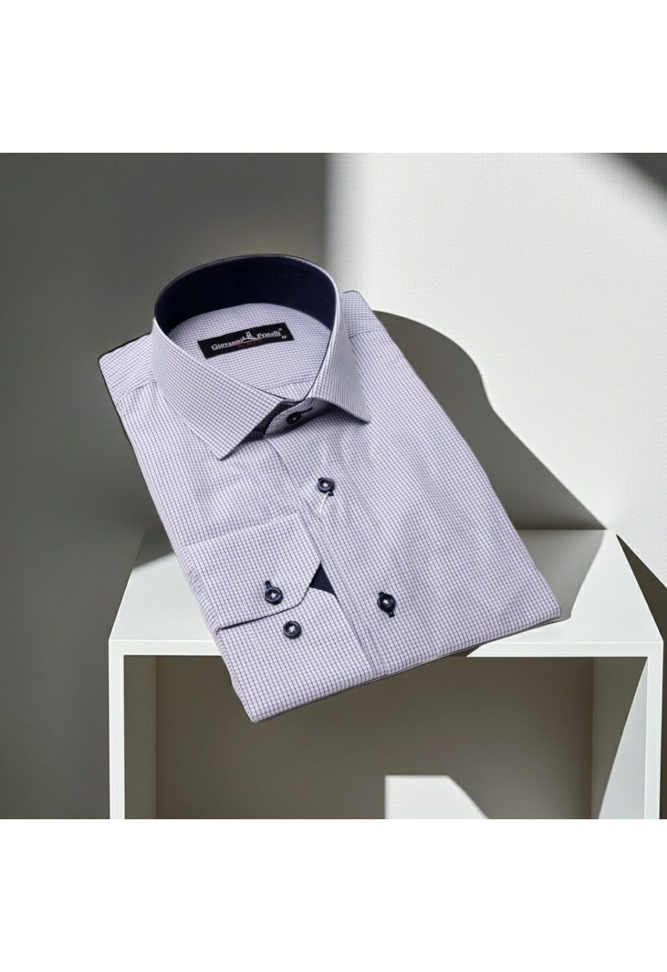 Slim Fit Uzun Kol Desenli Erkek Gömlek 3GMK310335001 - Giovanni Fratelli