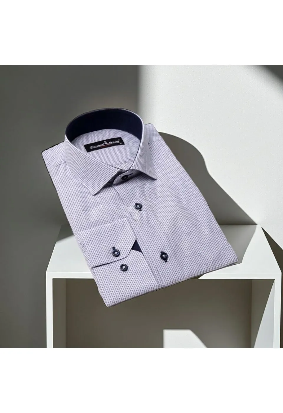 Slim Fit Uzun Kol Desenli Erkek Gömlek 3GMK310335001 - Giovanni Fratelli