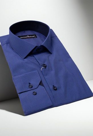 Slim Fit Uzun Kol Desenli Erkek Gömlek 3GMK310335015