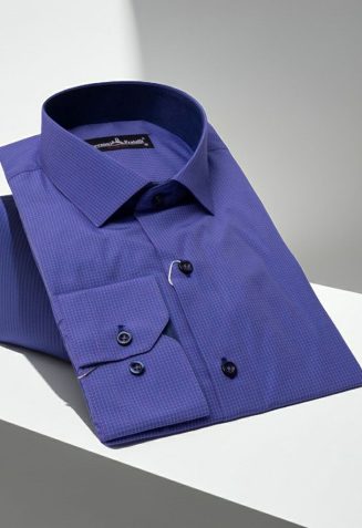 Slim Fit Uzun Kol Desenli Erkek Gömlek 3GMK310335020