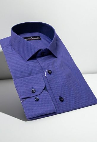 Slim Fit Uzun Kol Desenli Erkek Gömlek 3GMK310335020