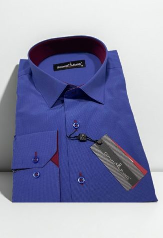 Slim Fit Uzun Kol Desenli Erkek Gömlek 3GMK310335088