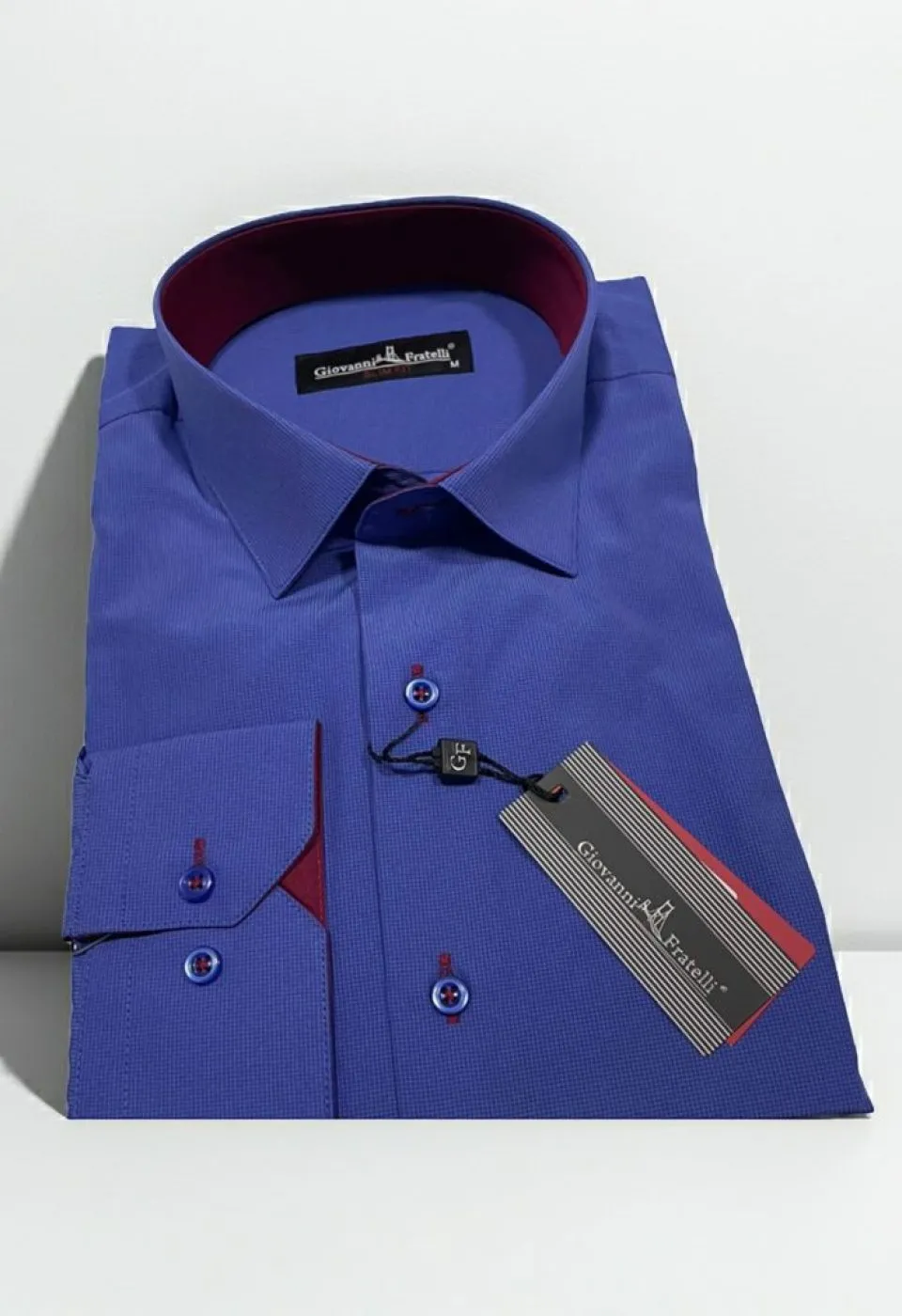 Slim Fit Uzun Kol Desenli Erkek Gömlek 3GMK310335088
