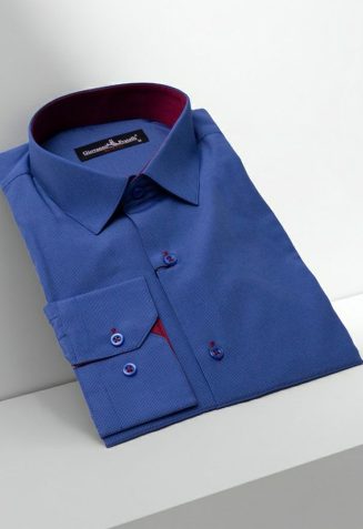 Slim Fit Uzun Kol Desenli Erkek Gömlek 3GMK310335089