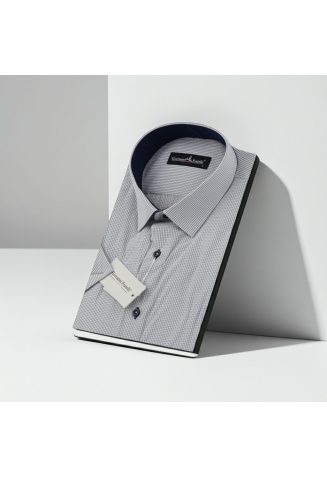 Slim Fit Kısa Kol Desenli Erkek Gömlek 3GMK330335002 - Giovanni Fratelli