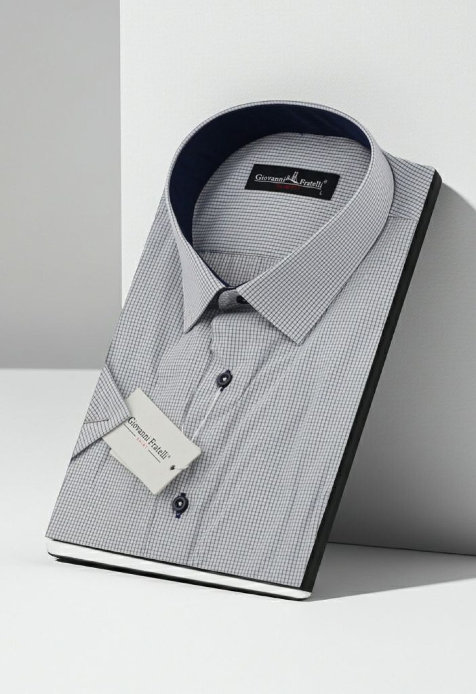 Slim Fit Kısa Kol Desenli Erkek Gömlek 3GMK330335002
