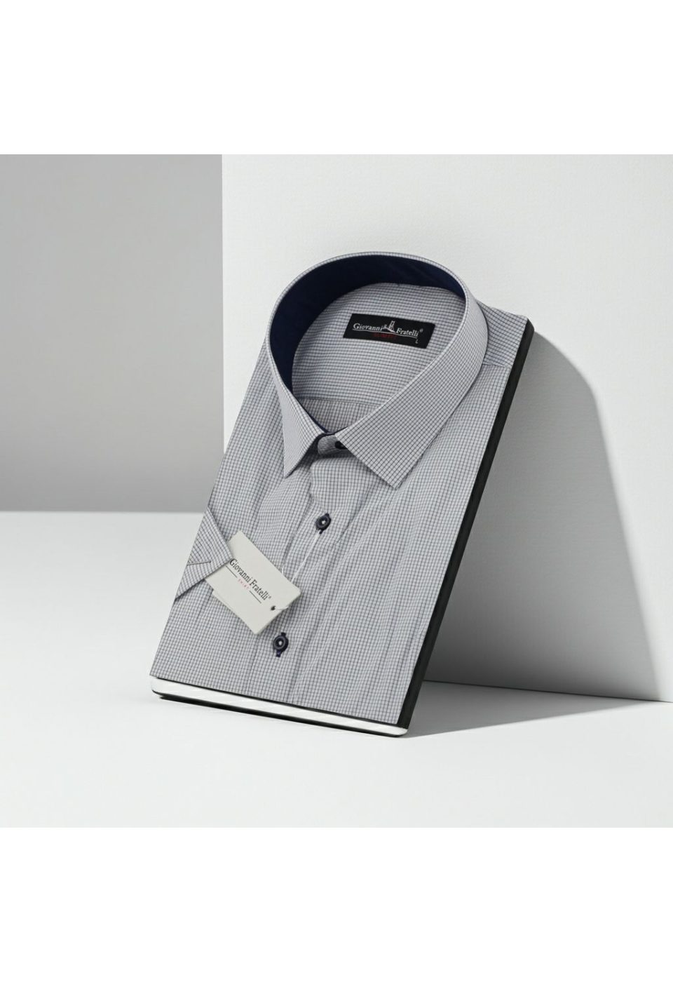 0335 CR K 002 Slim Fit Kısa Kol Desenli Erkek Gömlek 3GMK330335002 - Giovanni Fratelli