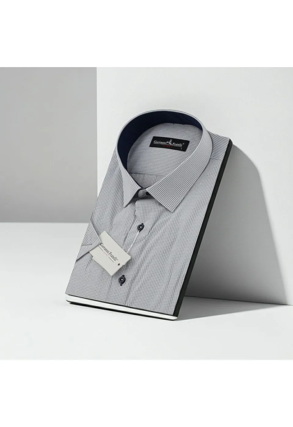 Slim Fit Kısa Kol Desenli Erkek Gömlek 3GMK330335002 - Giovanni Fratelli