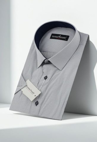 Slim Fit Kısa Kol Desenli Erkek Gömlek 3GMK330335002 - Giovanni Fratelli