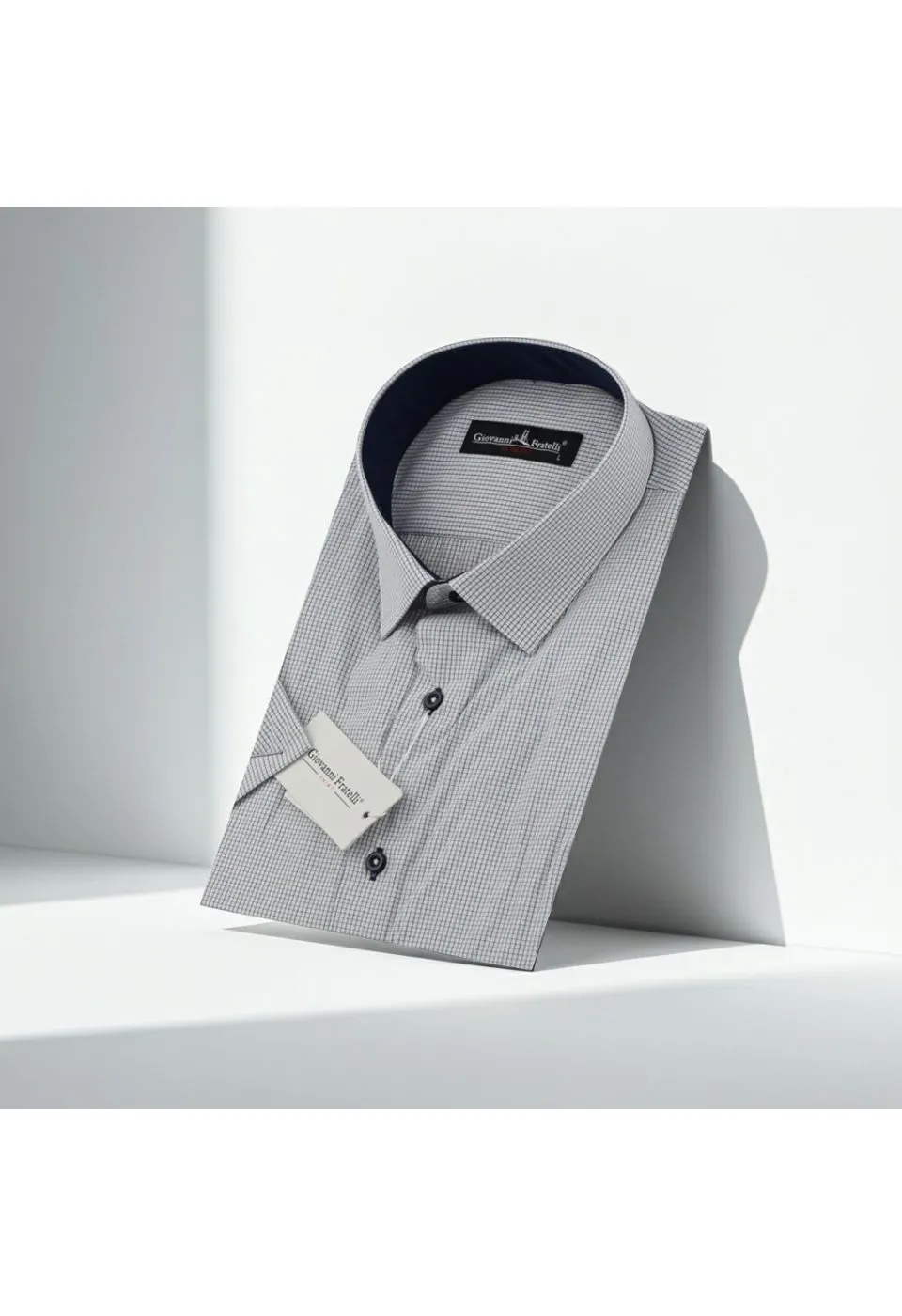 Slim Fit Kısa Kol Desenli Erkek Gömlek 3GMK330335002 - Giovanni Fratelli