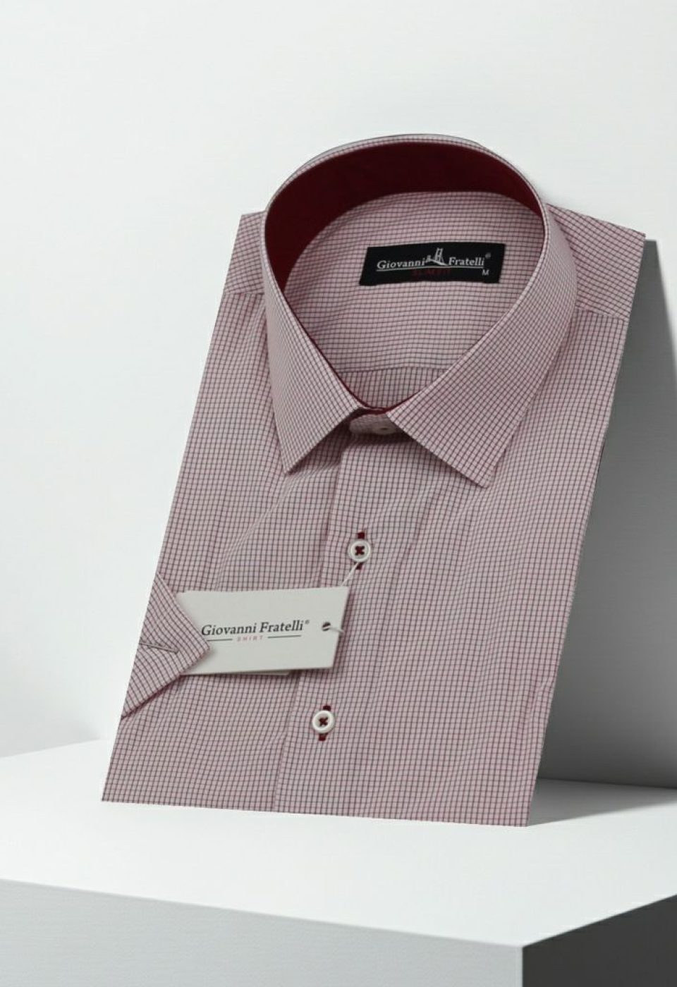 Slim Fit Kısa Kol Desenli Erkek Gömlek 3GMK330335012