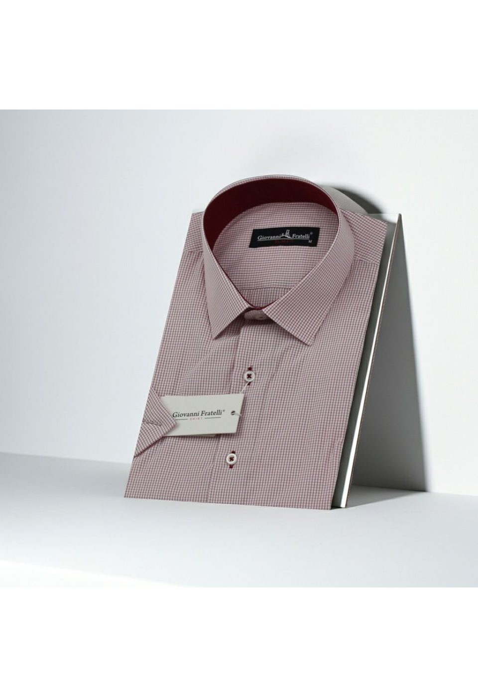 0335 CR K 012 Slim Fit Kısa Kol Desenli Erkek Gömlek 3GMK330335012 - Giovanni Fratelli