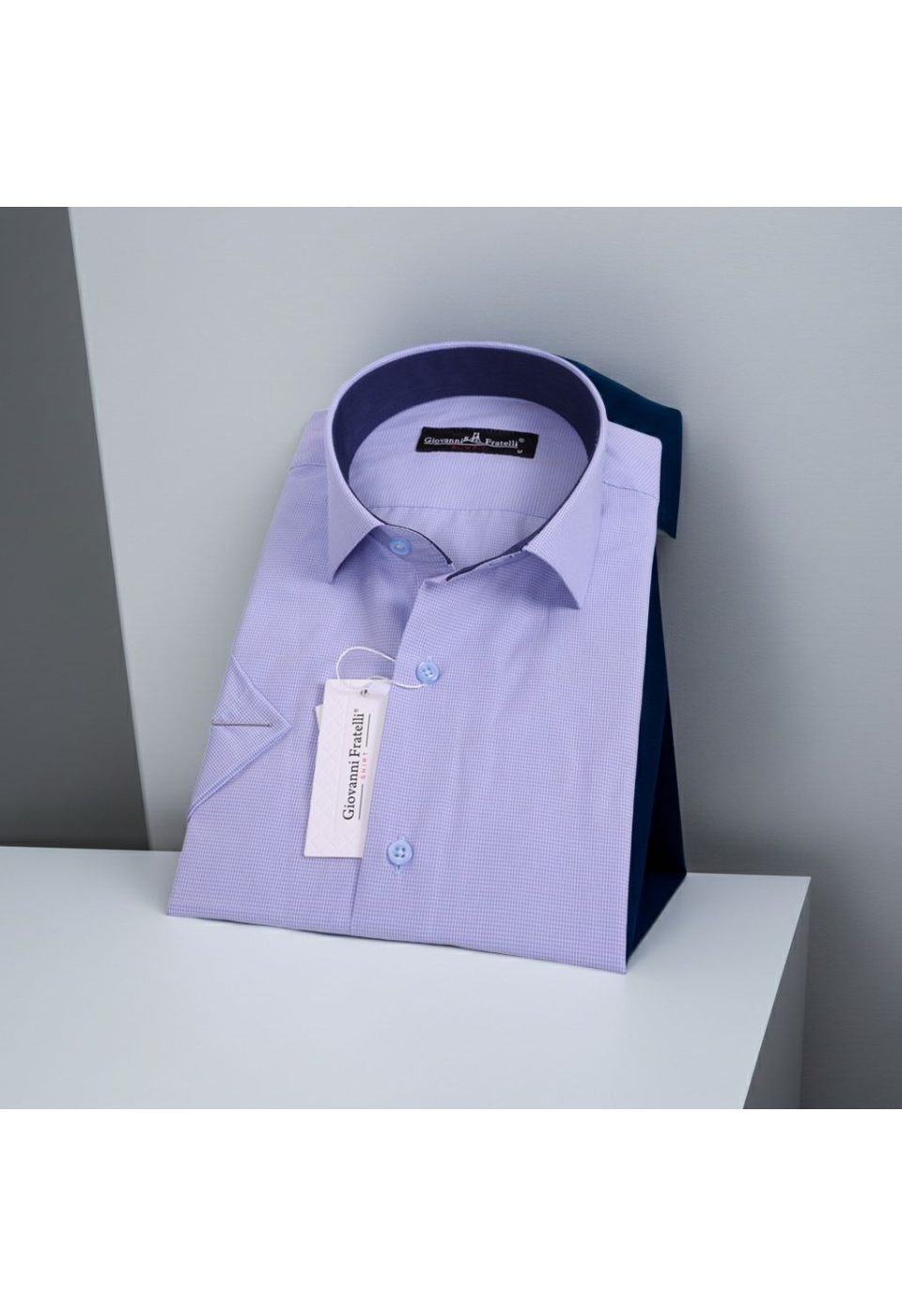 0335 CR K 013 Slim Fit Kısa Kol Desenli Erkek Gömlek 3GMK330335013 - Giovanni Fratelli