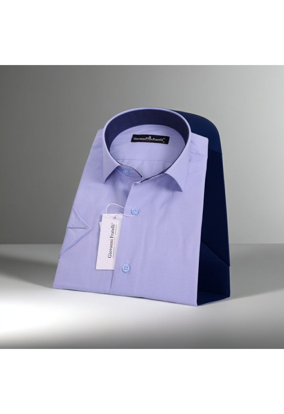 0335 CR K 013 Slim Fit Kısa Kol Desenli Erkek Gömlek 3GMK330335013 - Giovanni Fratelli