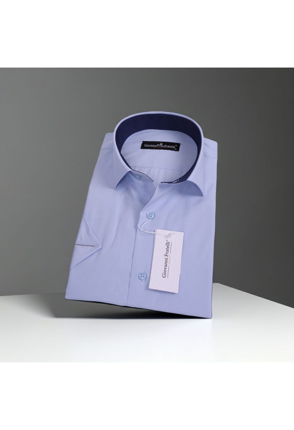 0335 CR K 014 Slim Fit Kısa Kol Desenli Erkek Gömlek 3GMK330335014 - Giovanni Fratelli