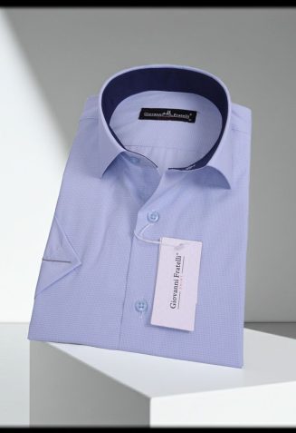 Slim Fit Kısa Kol Desenli Erkek Gömlek 3GMK330335014 Slim Fit Kısa Kol Desenli Erkek Gömlek 3GMK330335014