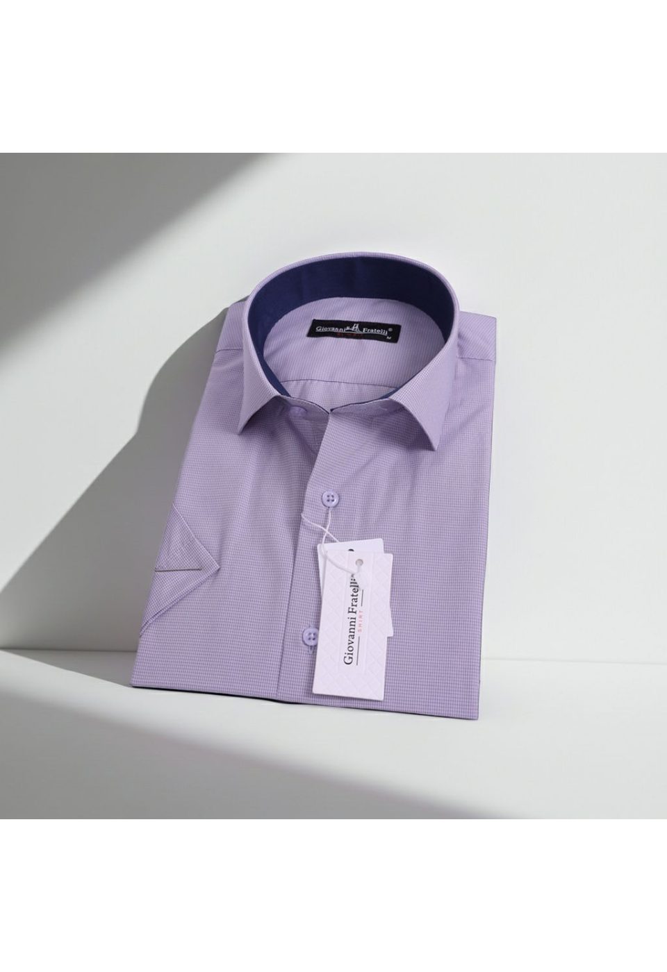 0335 CR K 015 Slim Fit Kısa Kol Desenli Erkek Gömlek 3GMK330335015 - Giovanni Fratelli