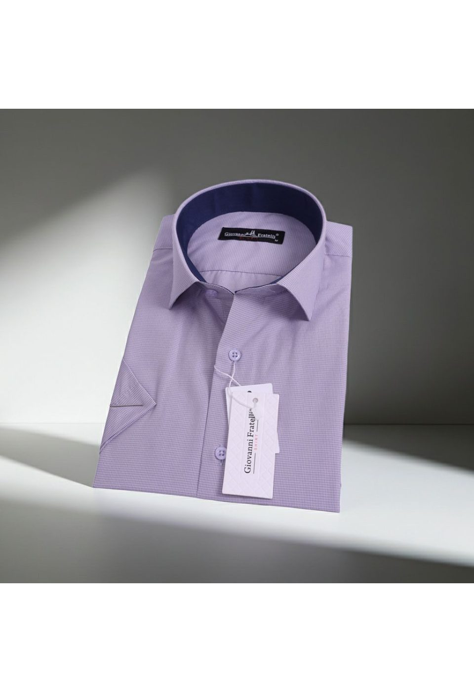0335 CR K 015 Slim Fit Kısa Kol Desenli Erkek Gömlek 3GMK330335015 - Giovanni Fratelli