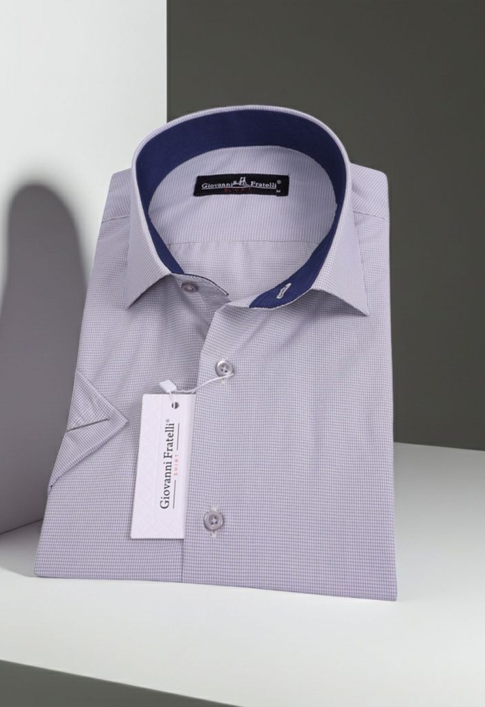 Slim Fit Kısa Kol Desenli Erkek Gömlek 3GMK330335016 Slim Fit Kısa Kol Desenli Erkek Gömlek 3GMK330335016
