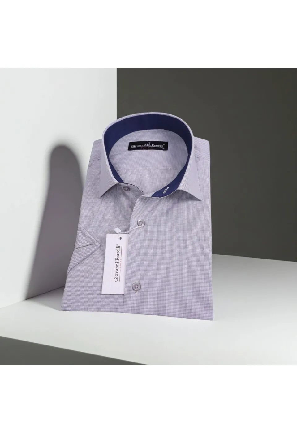 Slim Fit Kısa Kol Desenli Erkek Gömlek 3GMK330335016 - Giovanni Fratelli