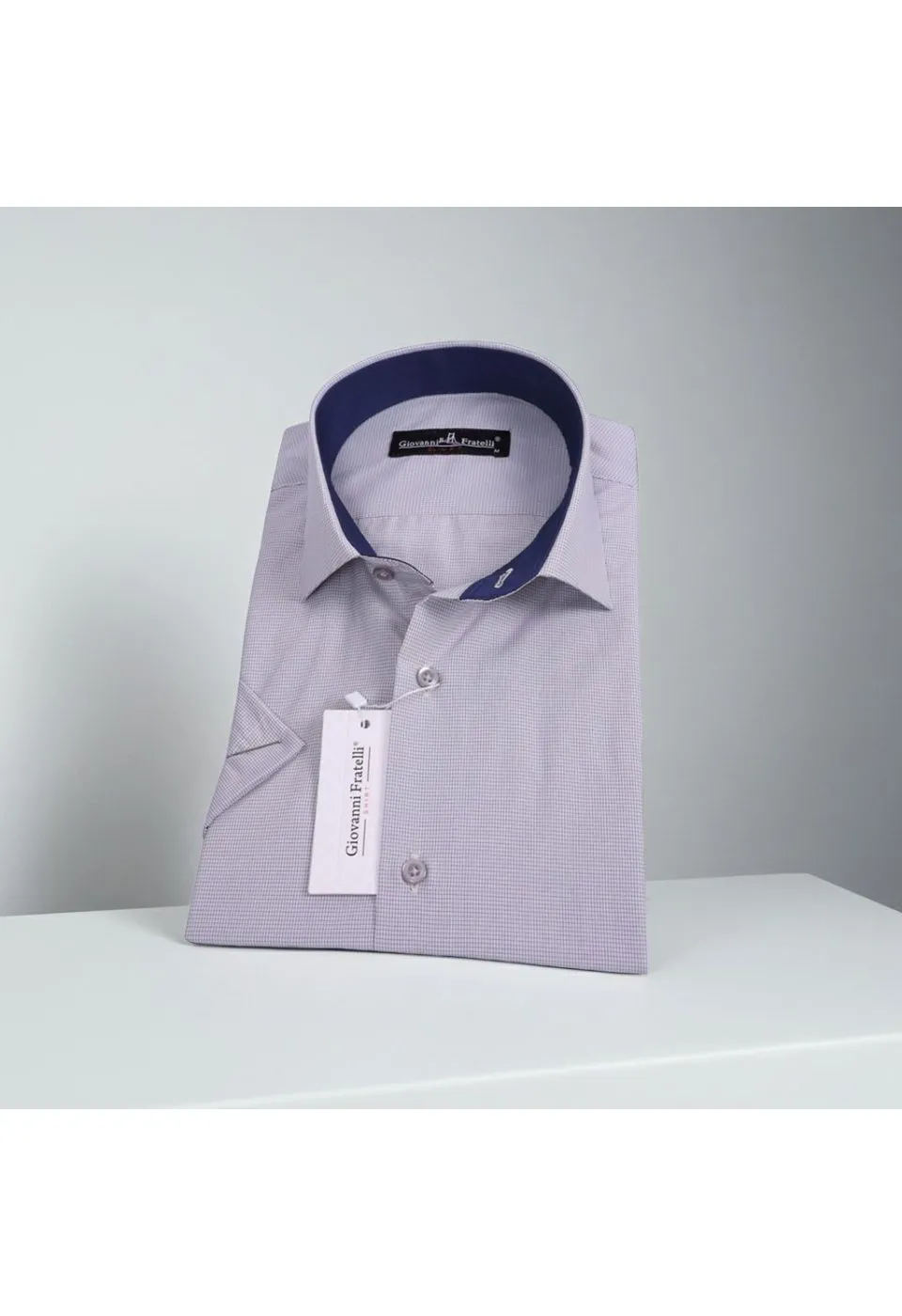 Slim Fit Kısa Kol Desenli Erkek Gömlek 3GMK330335016 - Giovanni Fratelli