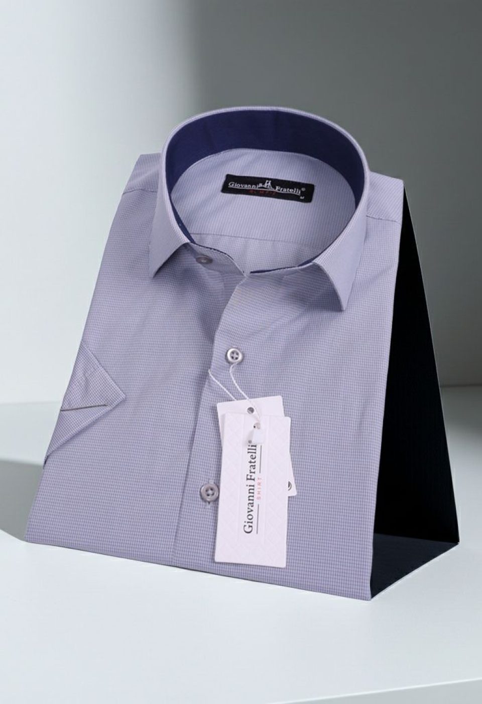 Slim Fit Kısa Kol Desenli Erkek Gömlek 3GMK330335017 Slim Fit Kısa Kol Desenli Erkek Gömlek 3GMK330335017