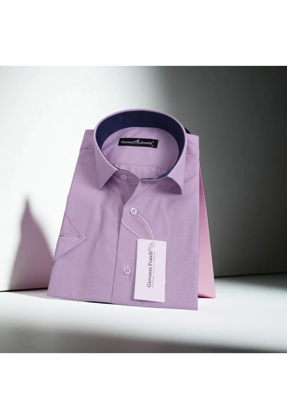 Slim Fit Kısa Kol Desenli Erkek Gömlek 3GMK330335019 - Giovanni Fratelli