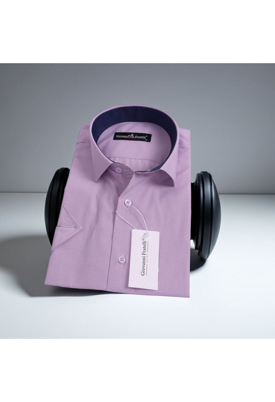 0335 CR K 019 Slim Fit Kısa Kol Desenli Erkek Gömlek 3GMK330335019 - Giovanni Fratelli