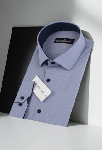 Slim Fit Uzun Kol Desenli Erkek Gömlek 3GMK310336002