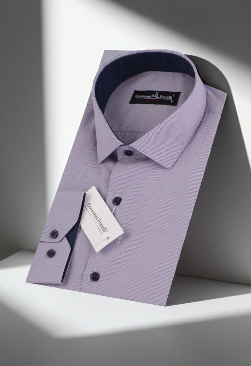 Slim Fit Uzun Kol Desenli Erkek Gömlek 3GMK310336003