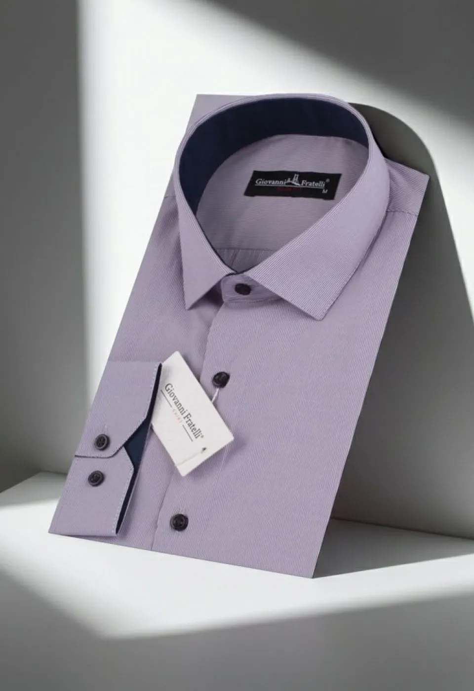 Slim Fit Uzun Kol Desenli Erkek Gömlek 3GMK310336003 - Giovanni Fratelli