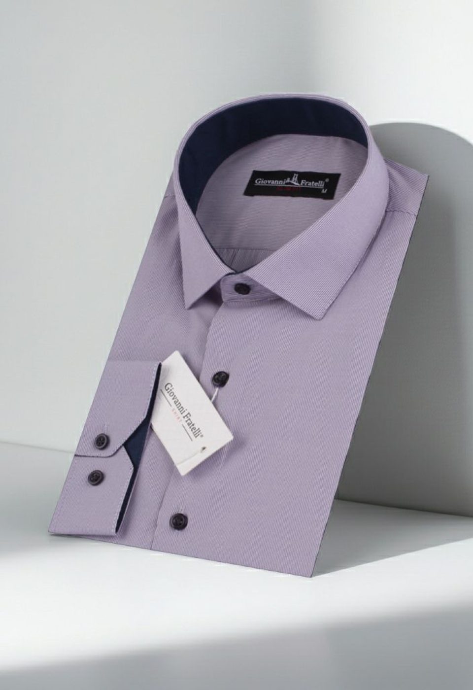 Slim Fit Uzun Kol Desenli Erkek Gömlek 3GMK310336003