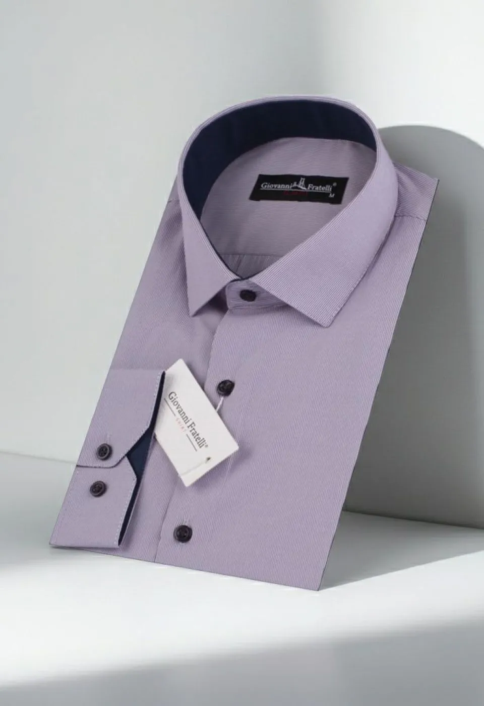 Slim Fit Uzun Kol Desenli Erkek Gömlek 3GMK310336003 - Giovanni Fratelli