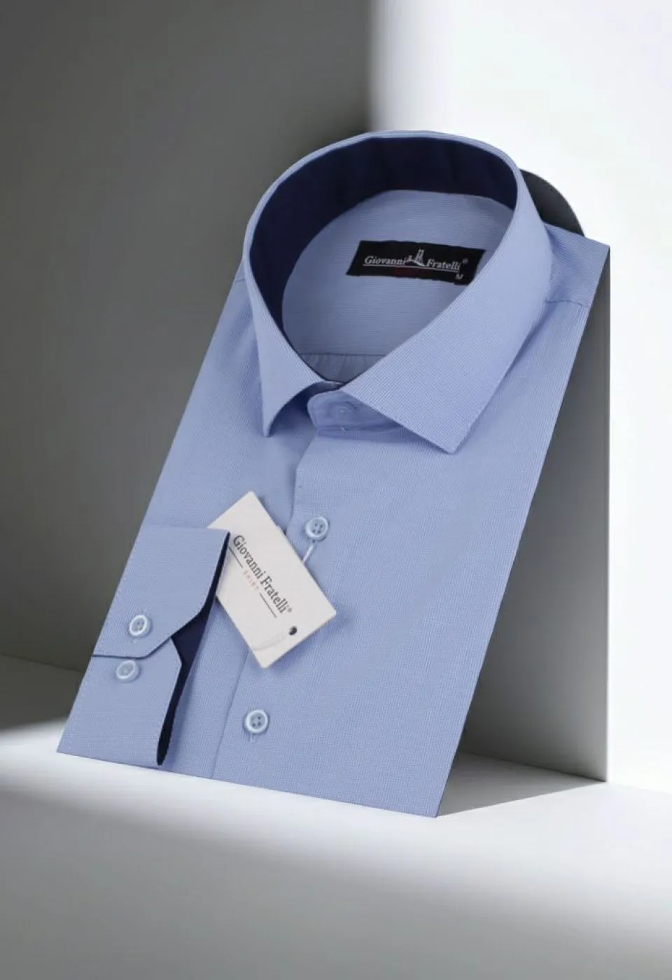 Slim Fit Uzun Kol Desenli Erkek Gömlek 3GMK310336004 - Giovanni Fratelli