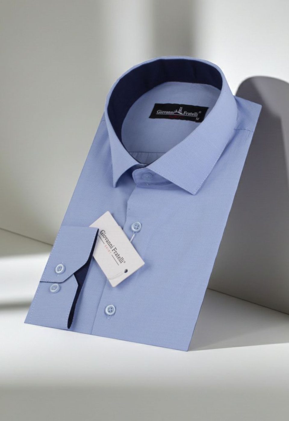 Slim Fit Uzun Kol Desenli Erkek Gömlek 3GMK310336004