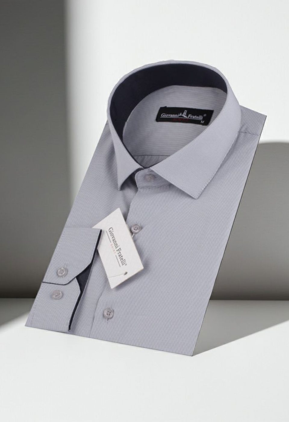 Slim Fit Uzun Kol Desenli Erkek Gömlek 3GMK310336005
