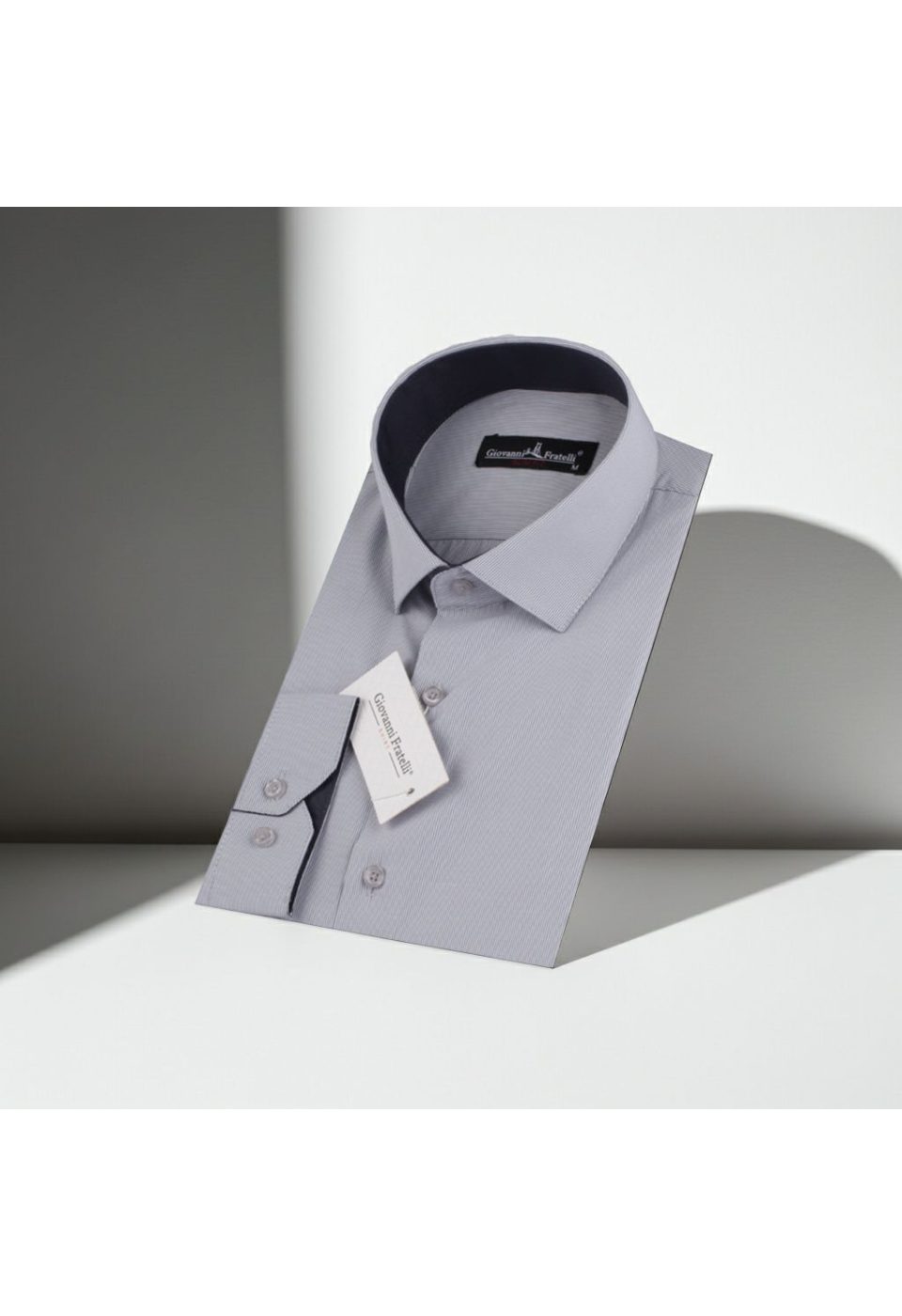 Slim Fit Uzun Kol Desenli Erkek Gömlek 3GMK310336005 - Giovanni Fratelli