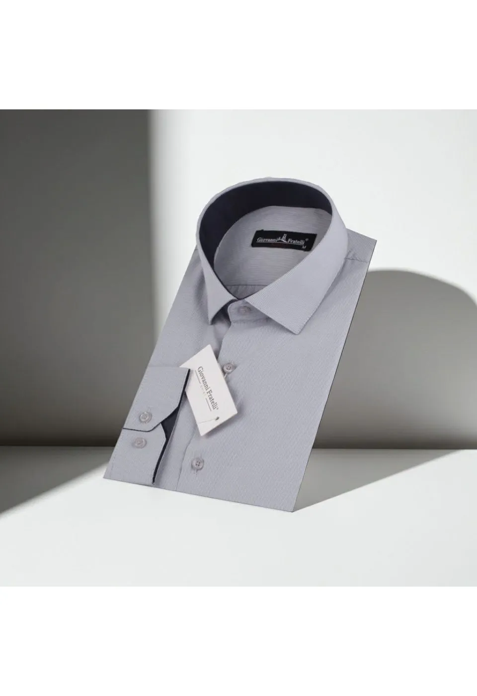 0336 CR 005 Slim Fit Uzun Kol Desenli Erkek Gömlek 3GMK310336005 - Giovanni Fratelli