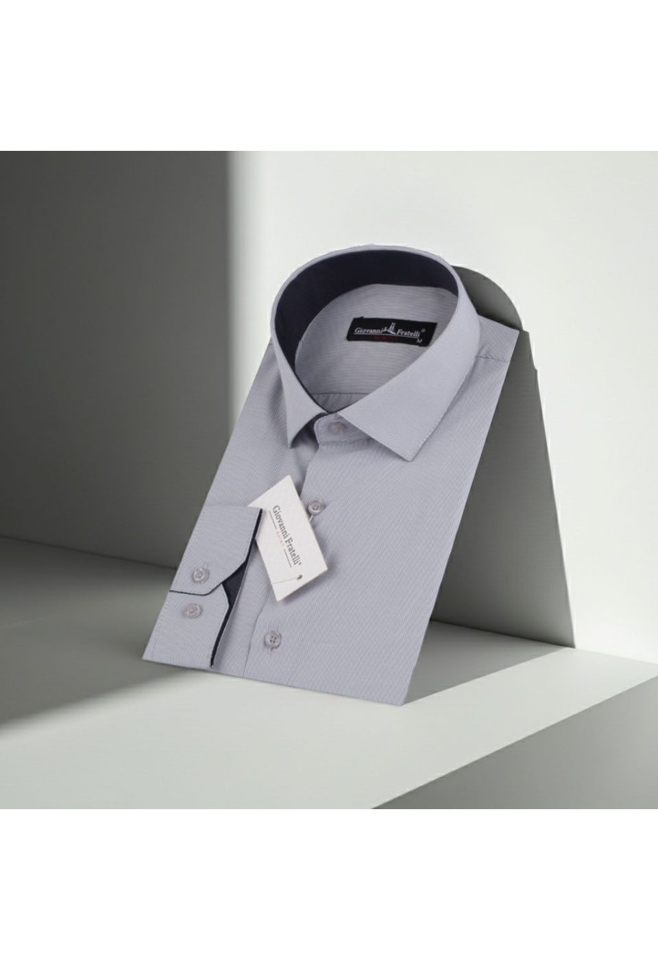 Slim Fit Uzun Kol Desenli Erkek Gömlek 3GMK310336005 - Giovanni Fratelli