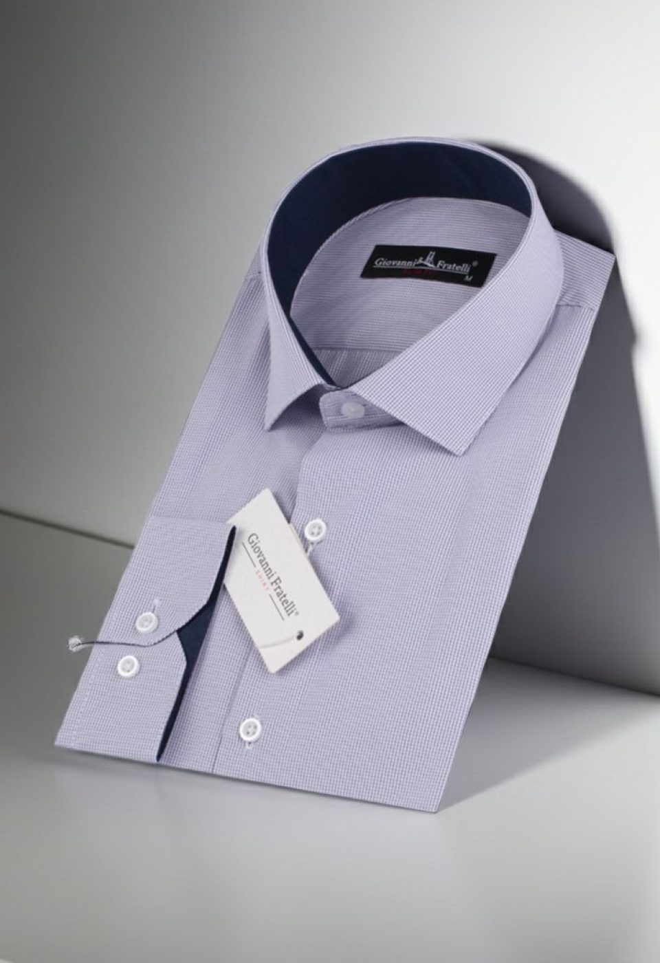 Slim Fit Uzun Kol Desenli Erkek Gömlek 3GMK310336006