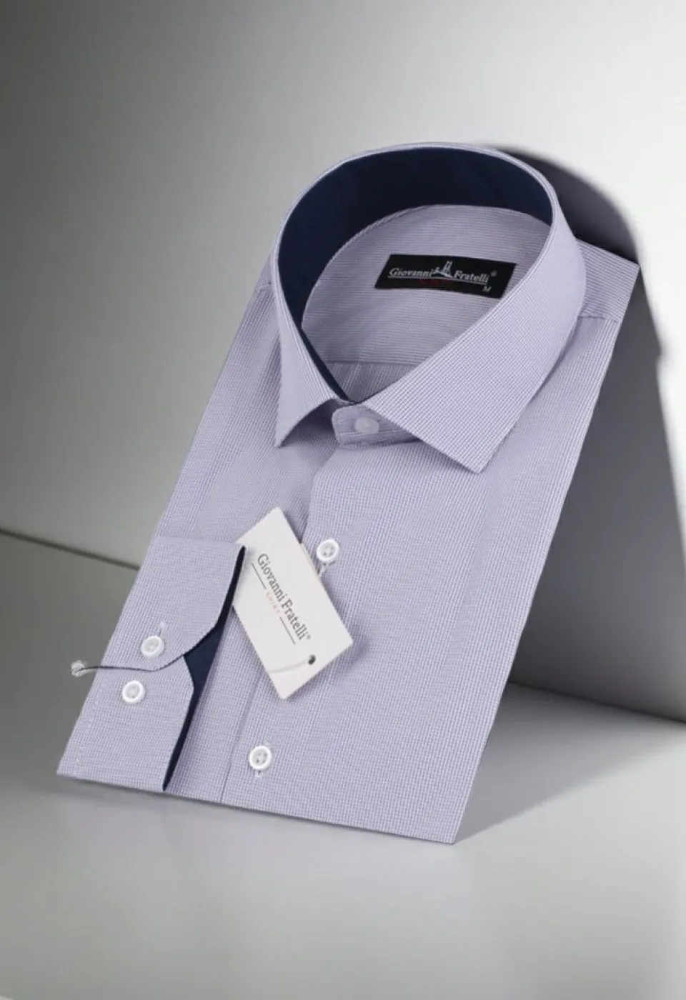Slim Fit Uzun Kol Desenli Erkek Gömlek 3GMK310336006