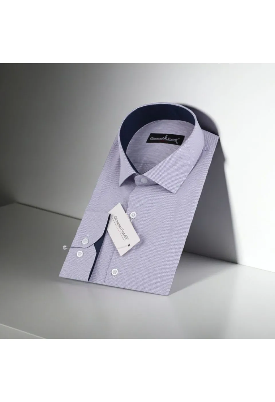 Slim Fit Uzun Kol Desenli Erkek Gömlek 3GMK310336006 - Giovanni Fratelli