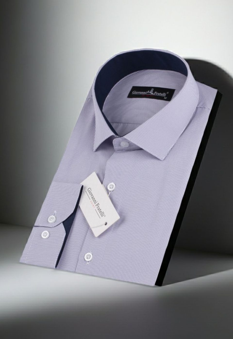 Slim Fit Uzun Kol Desenli Erkek Gömlek 3GMK310336006