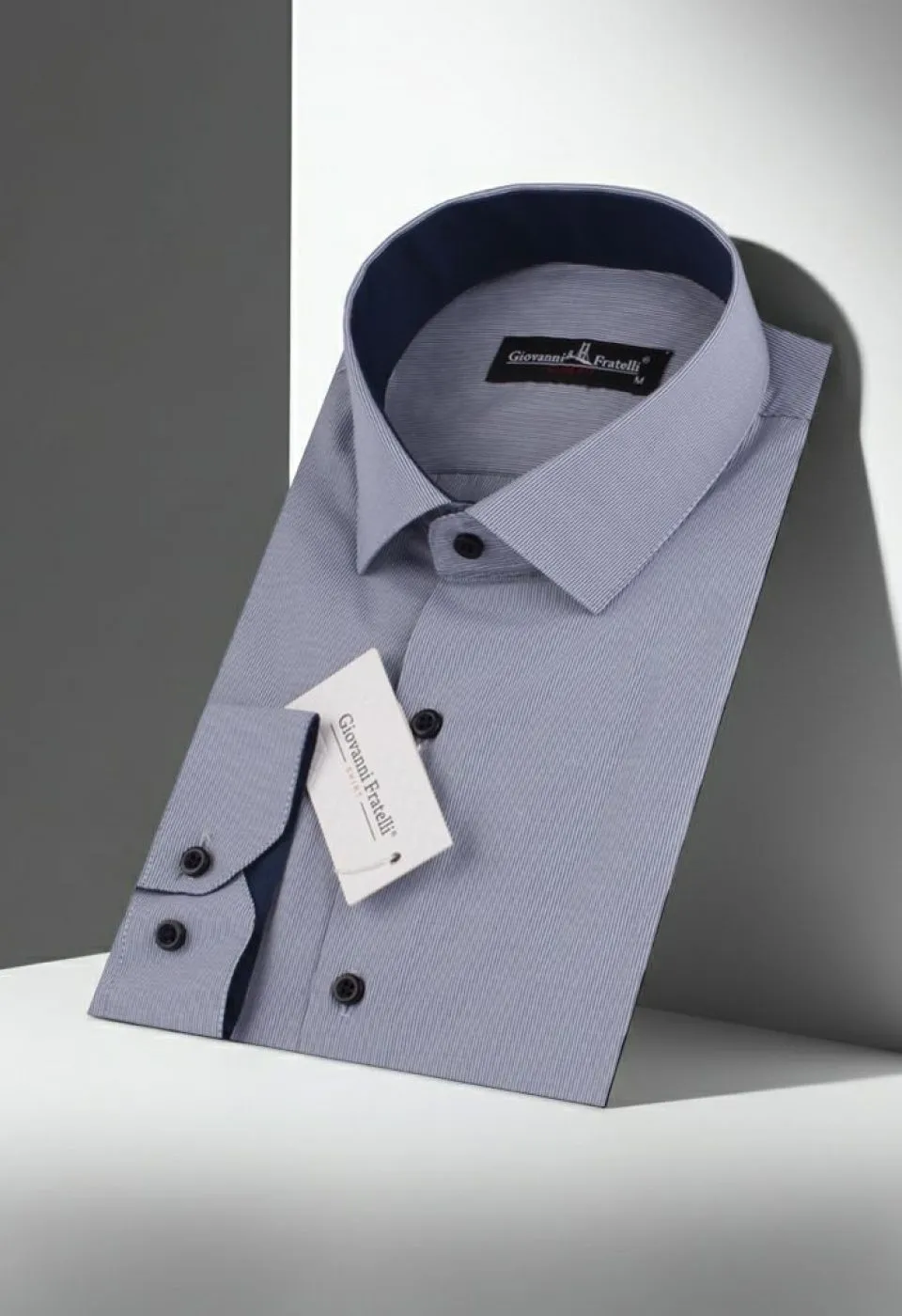 Slim Fit Uzun Kol Desenli Erkek Gömlek 3GMK310336007 - Giovanni Fratelli