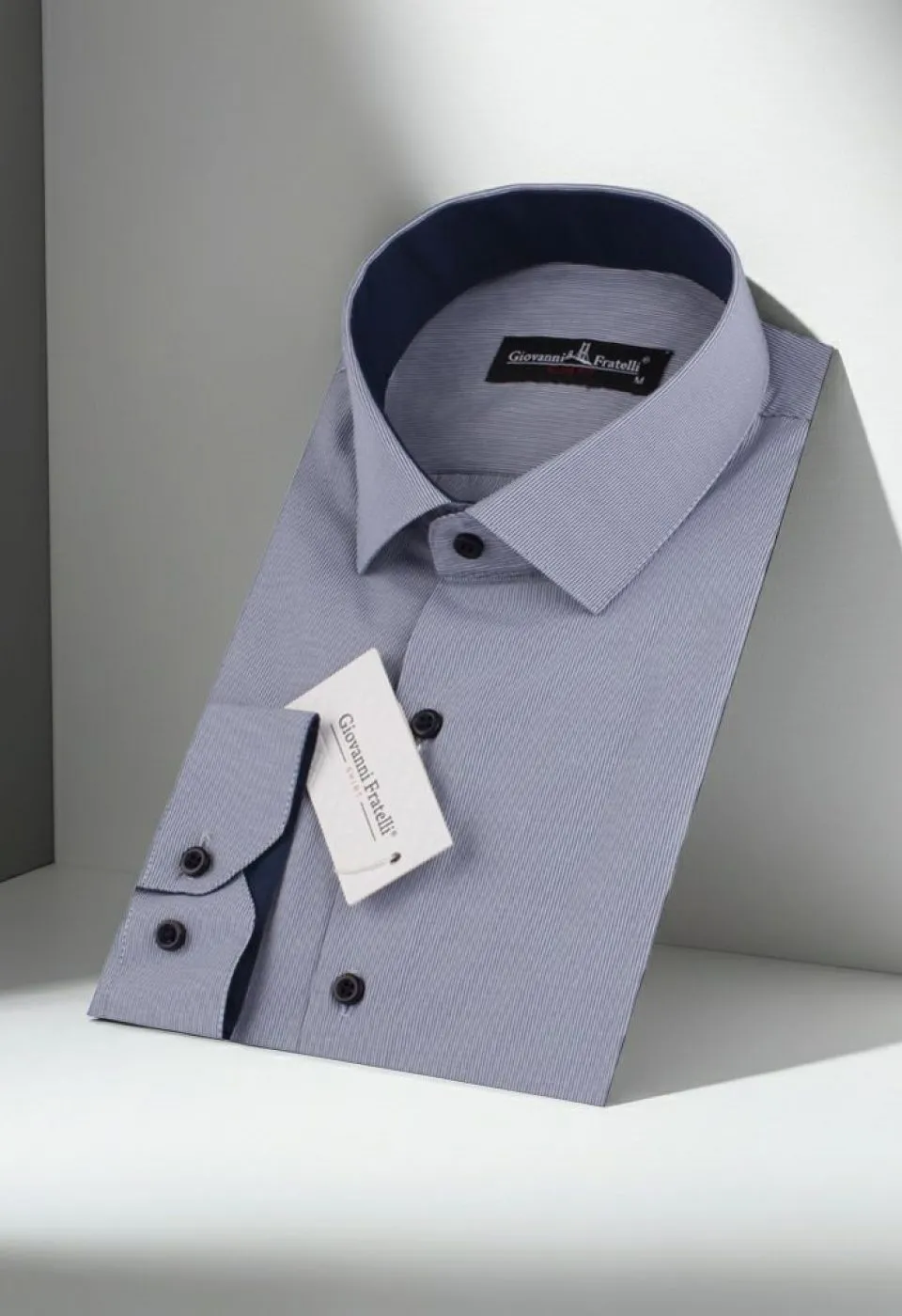 Slim Fit Uzun Kol Desenli Erkek Gömlek 3GMK310336007 - Giovanni Fratelli