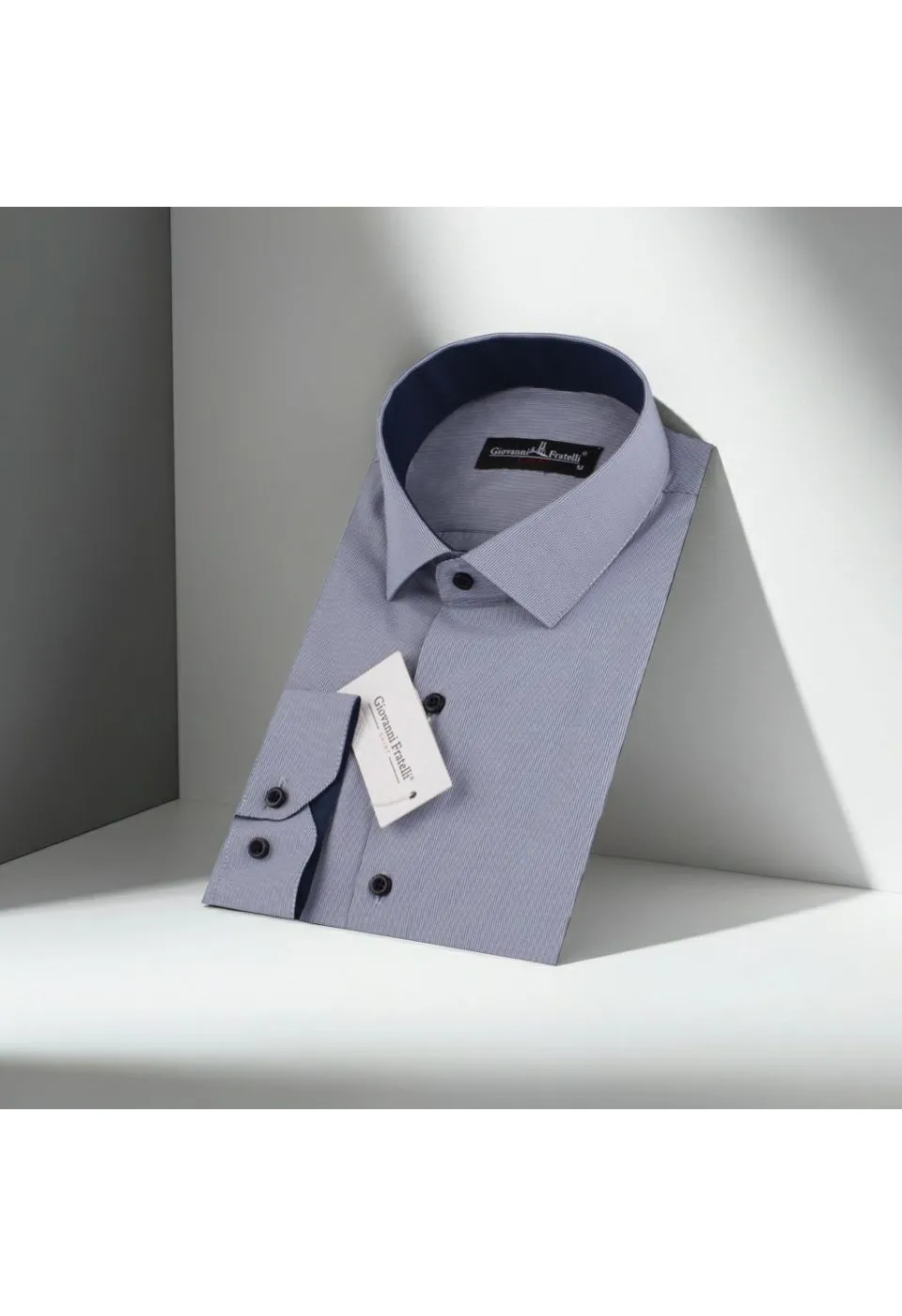 Slim Fit Uzun Kol Desenli Erkek Gömlek 3GMK310336007 - Giovanni Fratelli