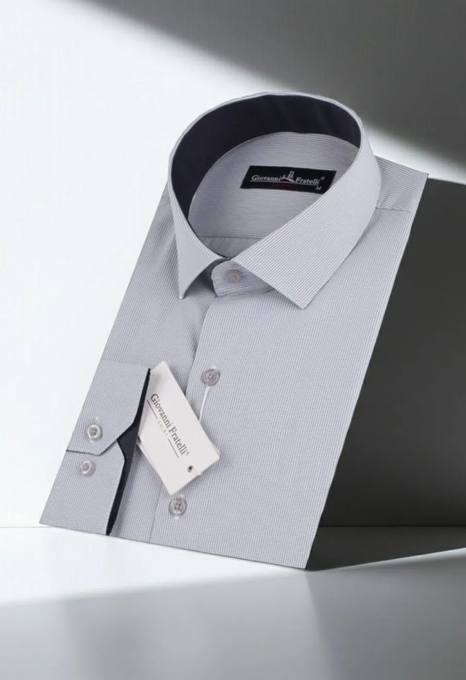 Slim Fit Uzun Kol Desenli Erkek Gömlek 3GMK310336008 - Giovanni Fratelli