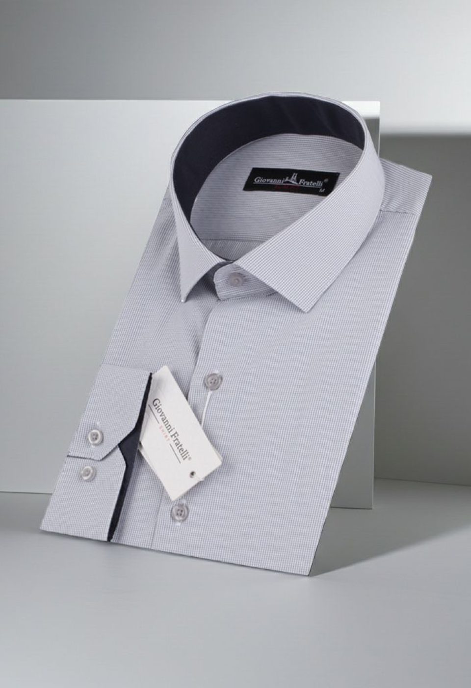 Slim Fit Uzun Kol Desenli Erkek Gömlek 3GMK310336008