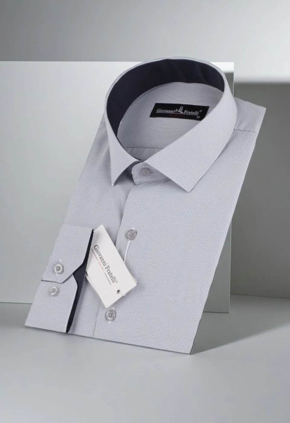 Slim Fit Uzun Kol Desenli Erkek Gömlek 3GMK310336008 - Giovanni Fratelli