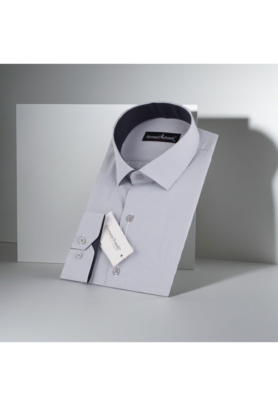 Slim Fit Uzun Kol Desenli Erkek Gömlek 3GMK310336008 - Giovanni Fratelli